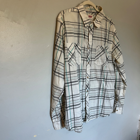 Levi's Men's Modern Plaid Shirt XL - Picture 4 of 9